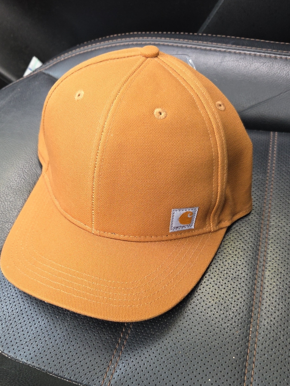 Carhartt Brown/Tan Canvas Logo Cap